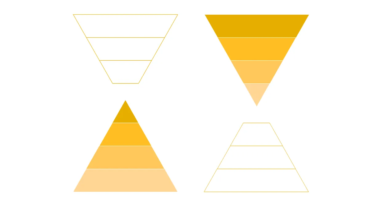 Exemple de structure en pyramide