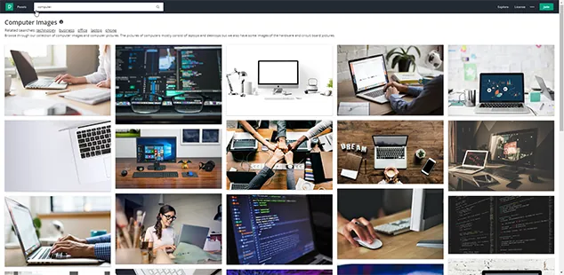 Résultats de recherche d’images sur Pexels pour le mot « computer ».